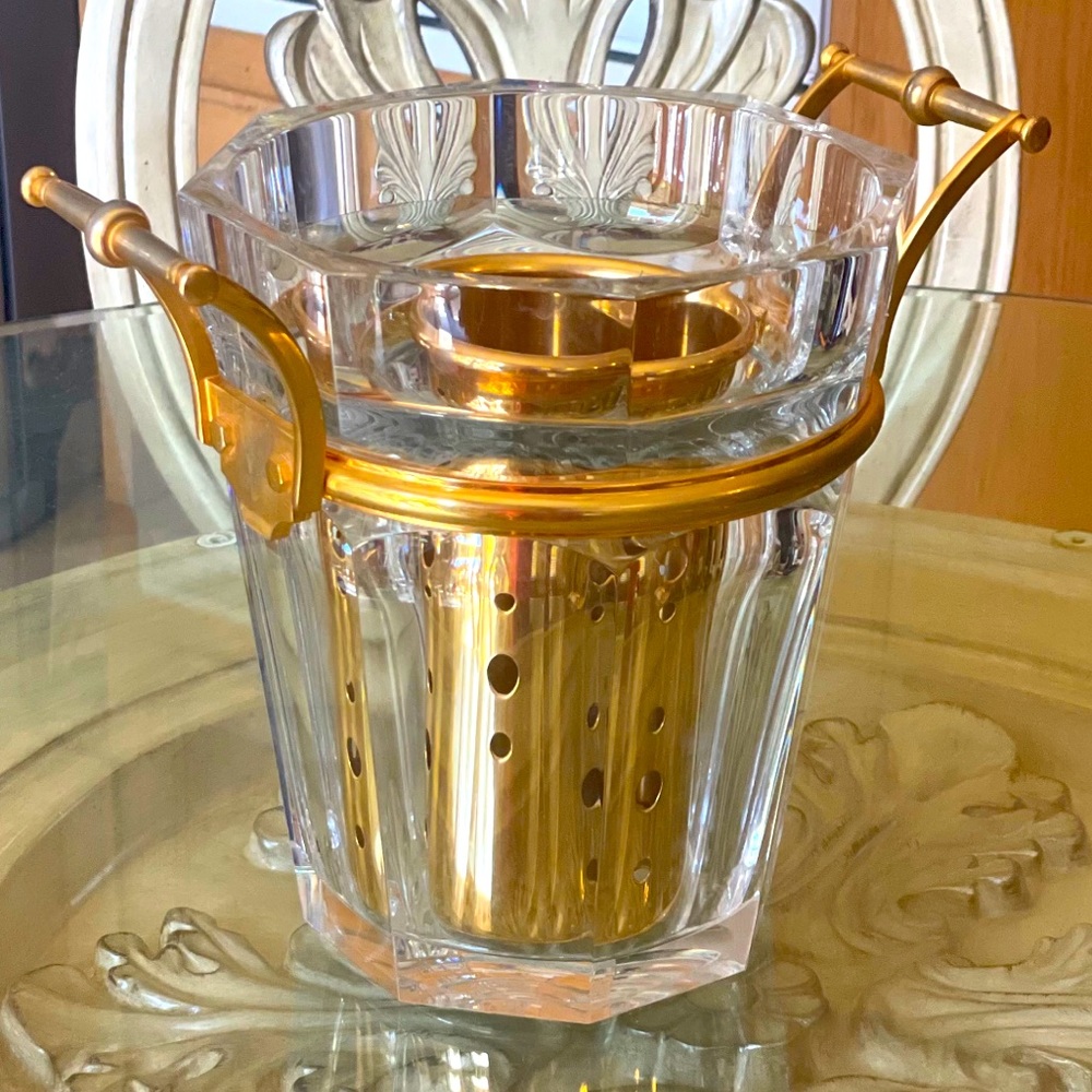 VINTAGE BACCARAT CRYSTAL CHAMPAGNE COOLER BUCKET